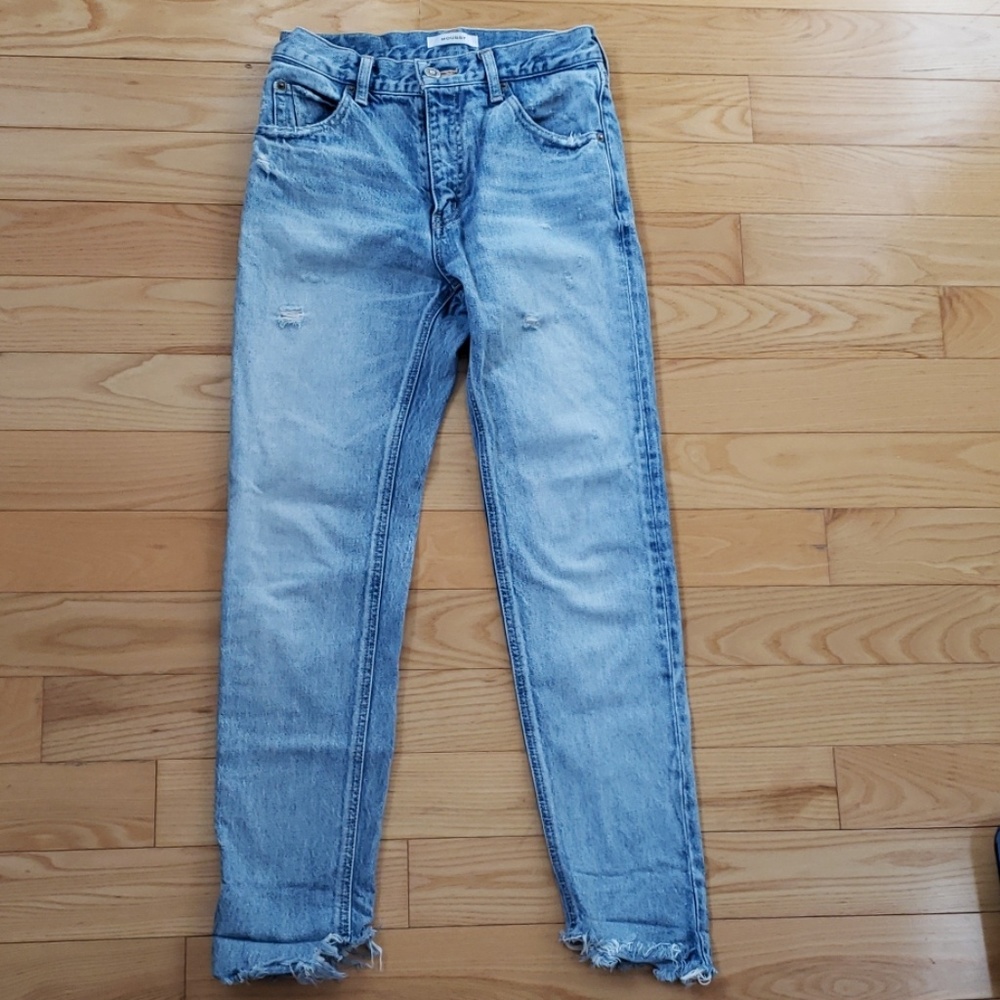 Moussy distressed denim